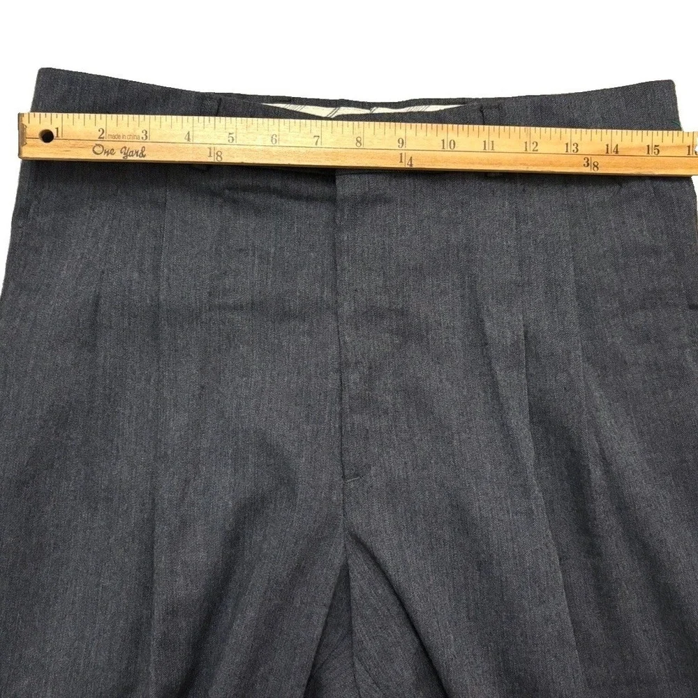 Vtg 80s Levi's Traveler Wool Blend Pleated Dress Pant Men 32x30 Gray Made in USA
